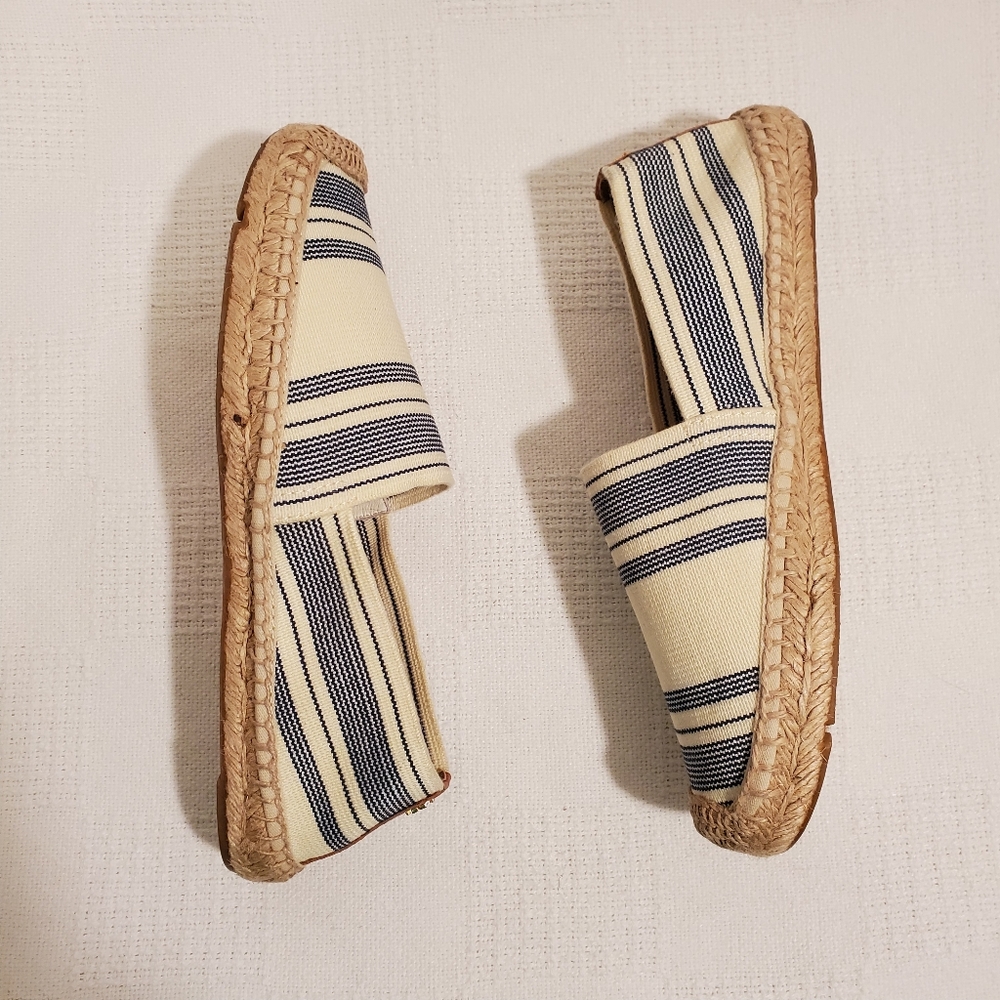 🆕️ TORY BURCH SUMMER STRIPED ELASTIC ESPADRILLES - Picture 2 of 5